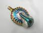 Preview: Jugendstil Pfau Nostalgie Christbaumschmuck aus Lauscha