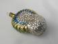 Preview: Jugendstil Pfau Nostalgie Christbaumschmuck aus Lauscha