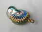 Preview: Jugendstil Pfau Nostalgie Christbaumschmuck aus Lauscha