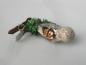 Preview: UHU Eule Glasvogel mit Tinsel Christbaumschmuck
