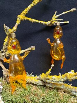 Küken Vogel Bunte Glas... nicht bemalt
