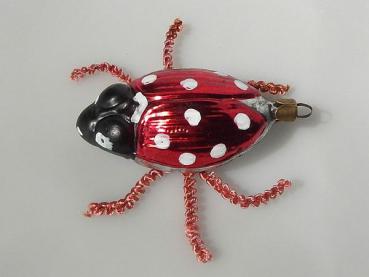Marienkäfer figürlicher Lauscha Nostalgie Christbaumschmuck