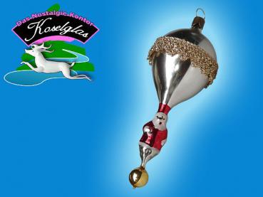 Ballon mit Weihnachtsmann Nostalgie Baumbehang Christbaumschmuck