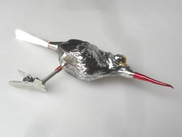 Fliegender Storch am Zwicker Nostalgie Lauscha Christbaumschmuck