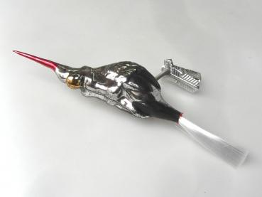 Fliegender Storch am Zwicker Nostalgie Lauscha Christbaumschmuck
