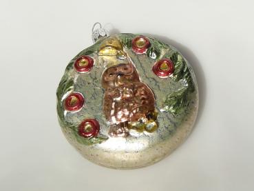 Eule UHU Nostalgie Lauscha Christbaumschmuck