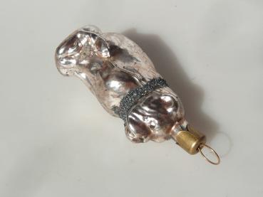 Hund Bulldogge Nostalgie Baumbehang Lauscha Christbaumschmuck