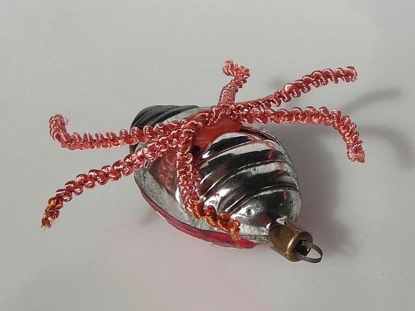 Marienkäfer figürlicher Lauscha Nostalgie Christbaumschmuck