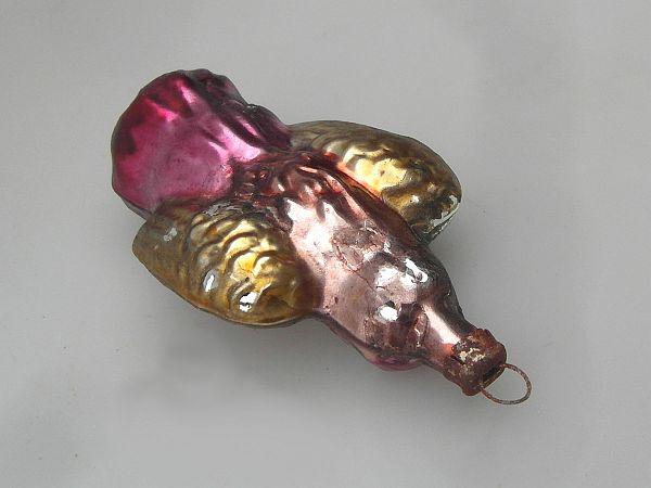 Betender Engel mit Glimmer Nostalgie Christbaumschmuck aus Lauscha