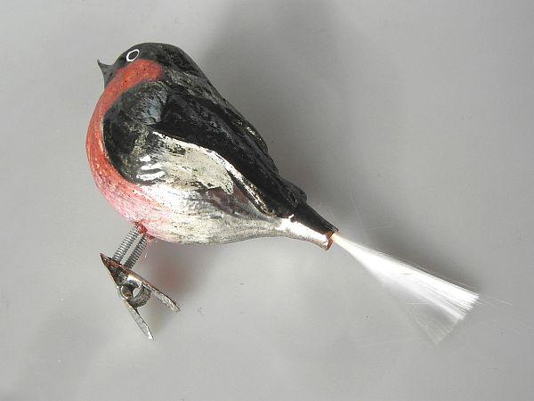 Dompfaff Glasvogel Lauscha Christbaumschmuck