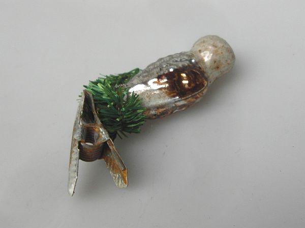 UHU Eule Glasvogel mit Tinsel Christbaumschmuck