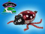 Marienkäfer figürlicher Lauscha Nostalgie Christbaumschmuck