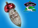 Wichtel mit Fliegenpilzhut Nostalgie Lauscha Christbaumschmuck