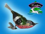 Vogel Rotkehlchen am Zwicker Nostalgie Lauscha Christbaumschmuck