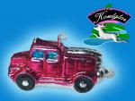 Feuerwehrauto - Baumschmuck aus Lauscha